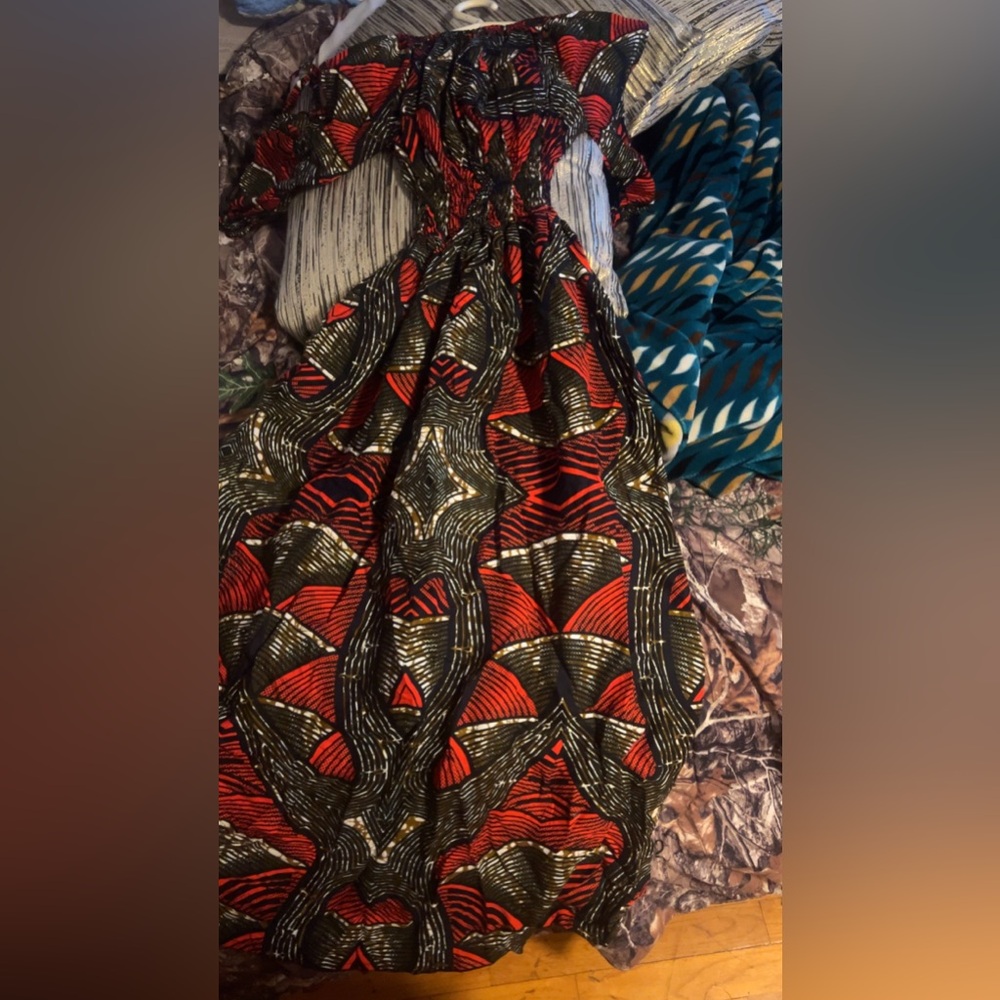 African print dress